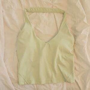 Lululemon Green Align Tank Halter Top Size 2 In Perfect Condition